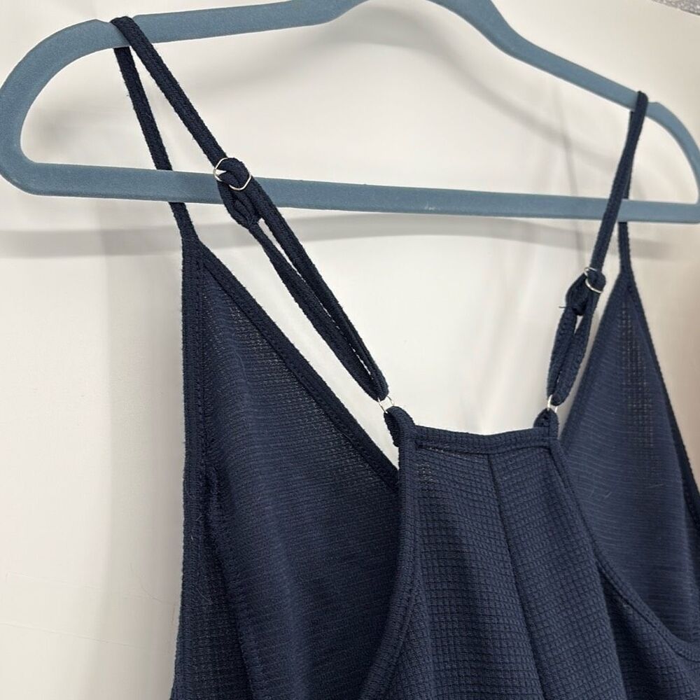 NWOT Casual Jumpsuit Romper‎ Pockets Stretchy Slouchy Navy Size XS - Picture 13 of 16